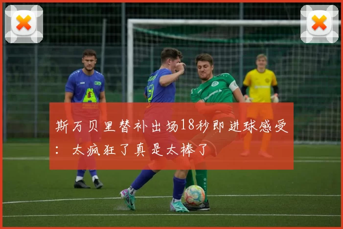 斯万贝里替补出场18秒即进球感受：太疯狂了真是太棒了